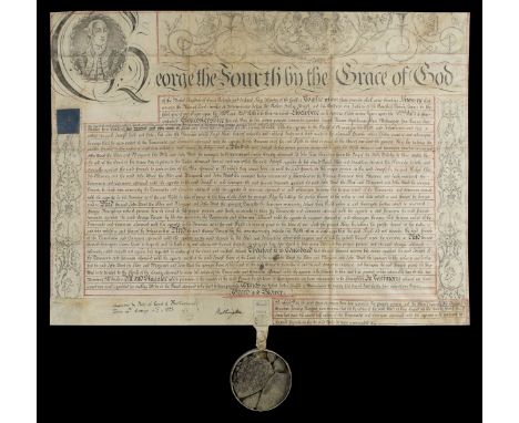 * Recovery Documents. An attractive large vellum Recovery document, dated 21st June 1820, in which Francis Price petitions ag