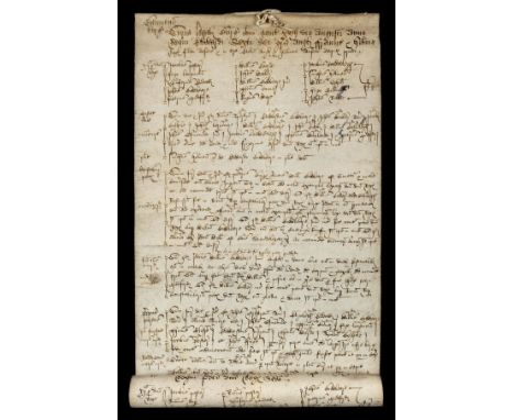 * Court Roll: Bampton , Devon. Court roll of the Court Leet of Bampton in Devon, 1 8 August 1547 (unfinished), an undated cou