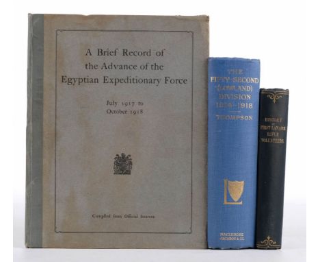 [Lawrence, T.E.]. A Brief Record of the Advance of the Egyptian Expeditionary Force under the command of General Sir Edmund H