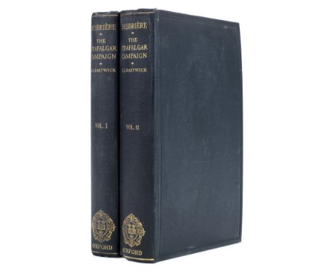 Desbrière (Édouard). The Naval Campaign of 1805. Trafalgar, translated and edited by Constance Eastwick, 1st English edition,