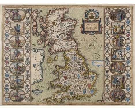 British Isles. Speed (John), Britain as it was devided in the tyme of the English Saxons especially during their Heptarchy, J