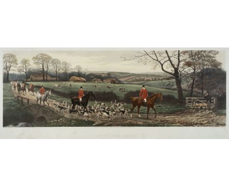 * Stock (C. R., later 19th century). Off to the Meet, From Scent to View, The Finish of the Run &amp; Homewards, Arthur Acker