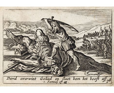 Bible illustrations. [Toneel ofte Vertooch der Bybelsche Historien], bound with Historien des Nieuwen Testaments, 2 parts in 
