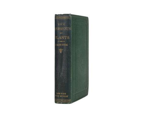 Darwin (Charles). The Power of Movement in Plants, 1st edition, 1st issue, London: John Murray, 1880, half-title, 32 pp. adve