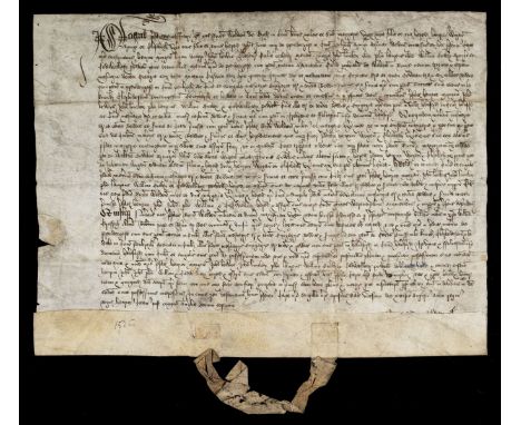 * Pembrokeshire Deed, 1525. Grant, 20 August 1525, Richard Walden of Erith in Kent, knight, and his wife Margery, daughter an