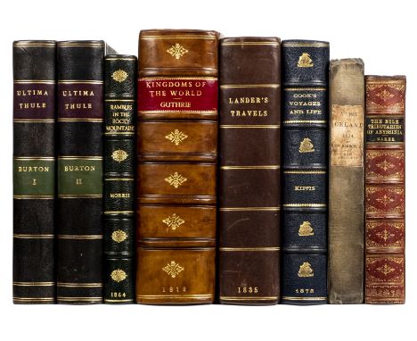 Burton (Richard F.). Ultima Thule; or, A Summer in Iceland, 2 volumes , 1st edition, London: William P. Nimmo, 1875, half-tit