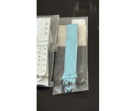 Chopard original unused  watch straps - 2 leather & 1 rubber 