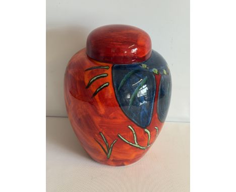 12'' Large Poole pottery ginger jar 