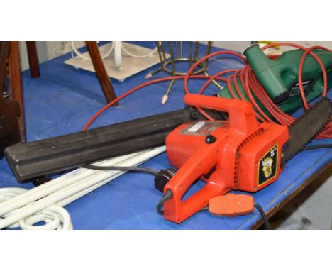 ELECTRIC CHAINSAW &amp; HEDGE TRIMMER  