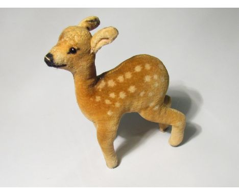 A 1950's/60's Steiff baby deer toy (missing label)