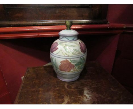 A Denby pottery lamp base for re-wiring 