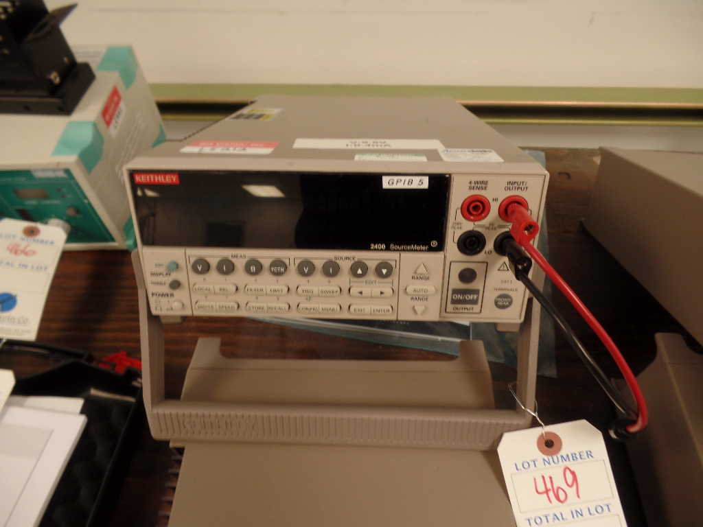 Keithley #2400 Source Meter W/ Leads & Manual