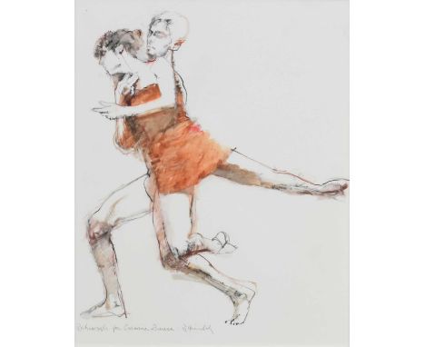 Robert Heindel (American 1938-2005) Study for The Red Tunic, signed lower left, oil on paper measurements 48 x 39 cm, frame 7
