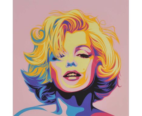 Rourke van Dal (b.1969) Marilyn Monroe (Pink) signed lower right, numbered 4/5, screenprint, measurements 59 x 59.5 cm, frame