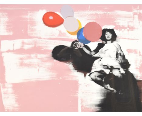 Chloe Early (Irish b.1980) Balloon Shadow, screenprint, measurements 61 x 80 cm, frame 72.5 x 103 cmThe print is a work on pa