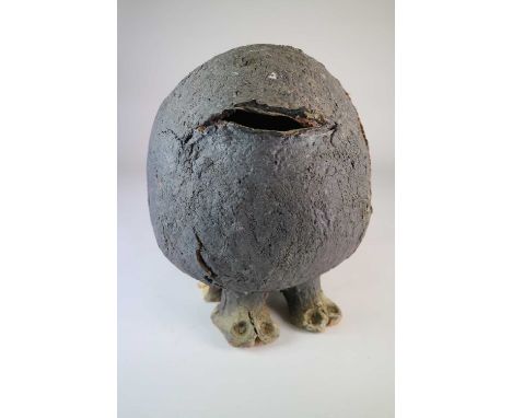 Lotte Glob (Danish b.1944) Large Rock Hopper Figure, ceramic sculpture, measurements 35 x 24 x 28 cm

This lot is a freestand