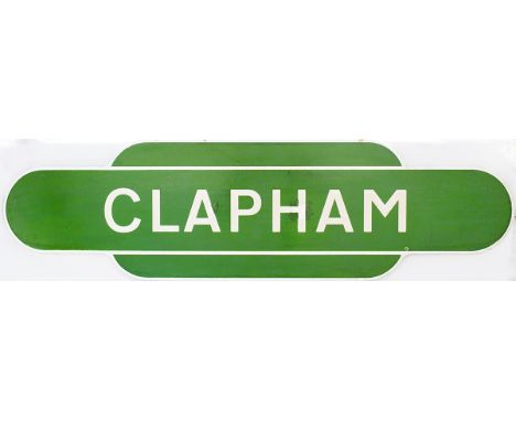 Totem BR(S) FF light green CLAPHAM. In good condition with a couple of repairs and a little flat.