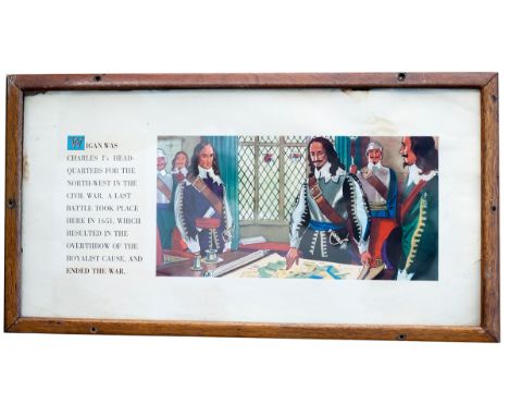 Carriage Print Wigan, Charles I's H.Q. North West, Civil War, 1651 by Bill Sawyer from the LMR History Series. In original gl