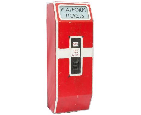 British Railways platform ticket machine complete with internal mechanism and plates. In ex station condition, originated fro