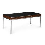 GUY LEFEVRE FOR MAISON JANSEN; LARGE 'MODEL NO. 160' DESK; CIRCA 1970