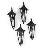 IN THE STYLE OF GIACOMETTI; FOUR 'GROTTO' WALL LIGHTS; EARLY 21ST CENTURY