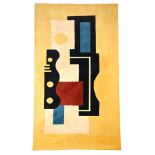 FERNAND LEGER (AFTER A DESIGN BY); 'JAUNE IX' RUG; 21ST CENTURY