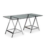 MODERN 'A' FRAME TABLE; SECOND HALF 20TH CENTURY