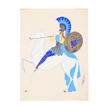 λ ERTÉ (FRENCH 1892-1990); 'AMAZON ANTIQUE' COSTUME DESIGN; CIRCA 1935