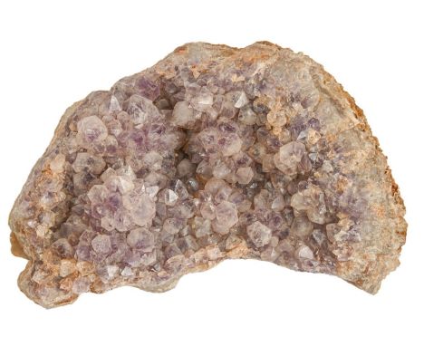 Minerals. An amethyst geode, 23cm l  