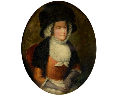 British School, 19th century - Portrait of a Woman traditionally identified as Lady Eleanor Butler, one of the Ladies of Llan