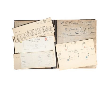 Miscellaneous Manuscripts. Royal Navy.&nbsp;Captain Sir Bryan Godfrey Godfrey-Faussett, GCVO, CMG (1863-1945), naval officer 