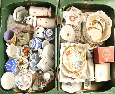 Miscellaneous ornamental and decorative ceramics, including Royal Crown Derby, Aynsley, Hammersley, etc  