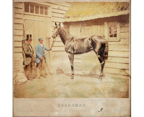 Horse Racing. William Frederick Lake Price (1810 - 1896), Beadsman, Winner of the Derby at Epsom, 1858, The Property of and R