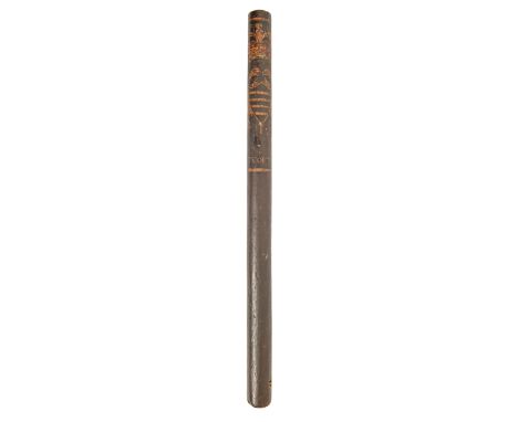 A George III painted wood truncheon,&nbsp; with crown, G III R, arms and inscription CITY OF NEW SARUM [Salisbury],&nbsp; 57.
