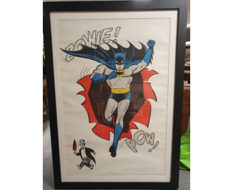 Framed 1966 Batman G &amp; F Posters New York (USA) TV Series Poster via FACT Toothpaste, to promote the Adam West TV 1960's 