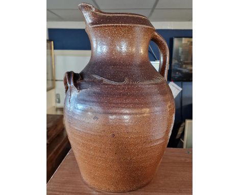 Large 1940's Salt Glaze Earthenware Milk Churn Jug