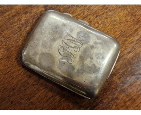 Silver Hallmarked 1950's Kemp Brothers of Birmingham Cigarette case - 55.7g