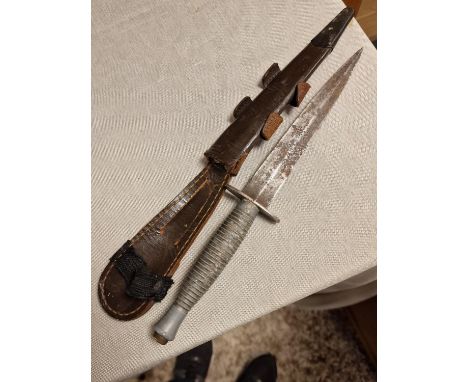 Early 1940's WWII World War Two Fairburn Sykes Fighting Knife, made by William Rodgers of Sheffield - 33cm long