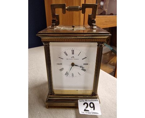 Matthew Norman 1751A Swiss Repeater Grand Corniche Carriage Clock - 16cm high