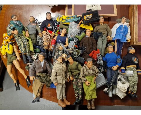 Two Lots of Action Man Figures (23 in total) + lots of accessories &amp; vehicles