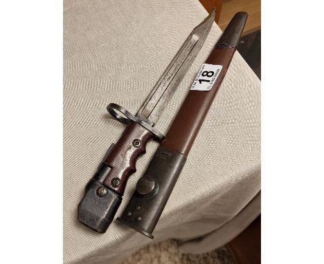 Rare Elkington &amp; Co MK7 WWII World War Two (Land Services) Army Bayonet Sword - Militaria Interest - 41cm long