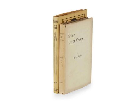 Tree, Iris Poems New York: John Lane Company/ London: John Lane The Bodley Head, 1919. First American edition, 8vo, original 