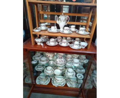 Large Wedgewood Hathway rose tea service includes tea pot etc 