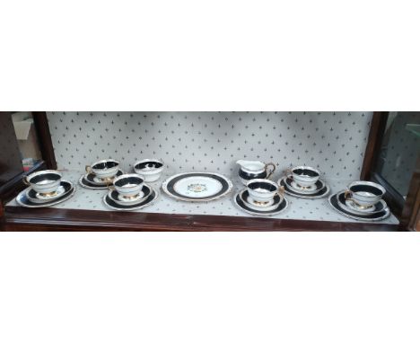 Regency flower pattern tea service 