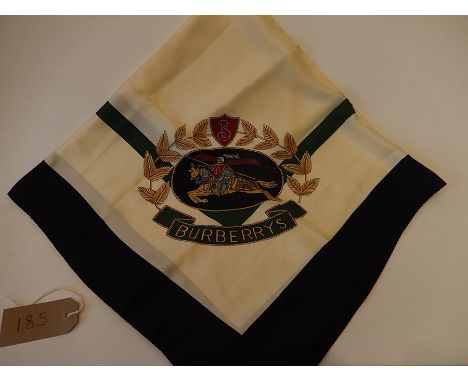 A vintage Burberry's of London pure silk scarf 85cm x 85cm approx. 