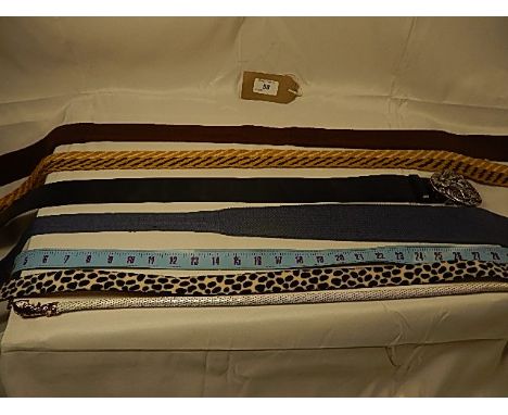 A collection of 7 belts some vintage - to include a 'snake' belt 