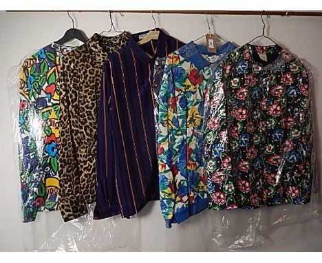 A collection of 5 Vintage 1990's tops /shirts to include - Jaeger , Warehouse and St Michael 