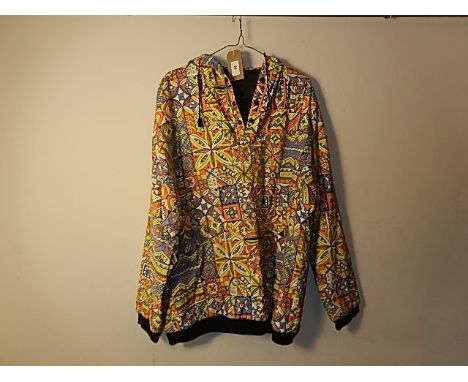A vintage Cotton and Nylon hooded top/jacket no makers label 