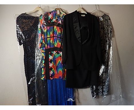 4 Vintage 1980/90's dresses/skirt and blouse sets sizes 12-14 to include St Michael and Cocoa