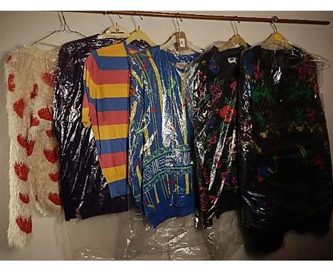 6 jumpers/cardigans to include 2 by Jaeger and vintage 1980's Next plus mohair jumper sizes 10-12 M  